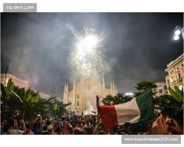 意大利球迷狂欢,主场庆祝晋级决赛